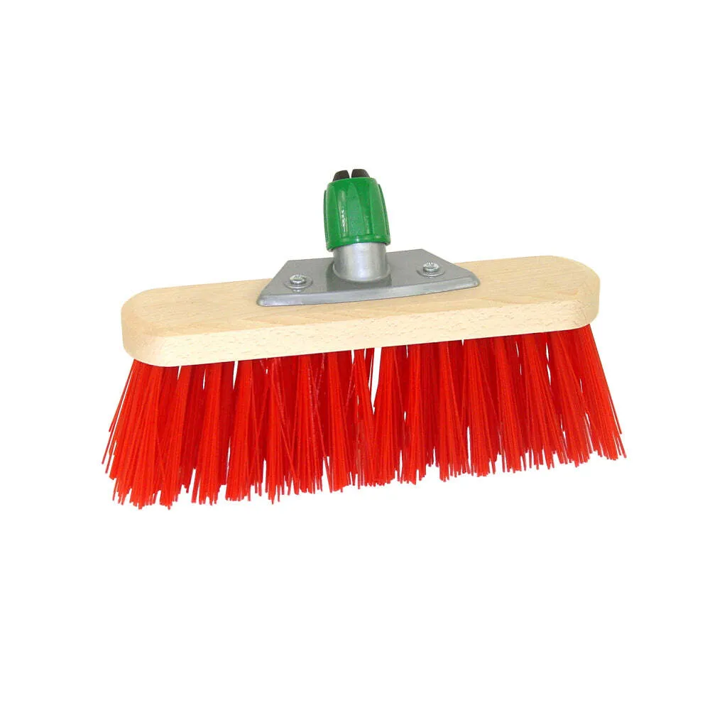 Balai extérieur Basic Luva 29 cm bois et fibres rouges haute densité