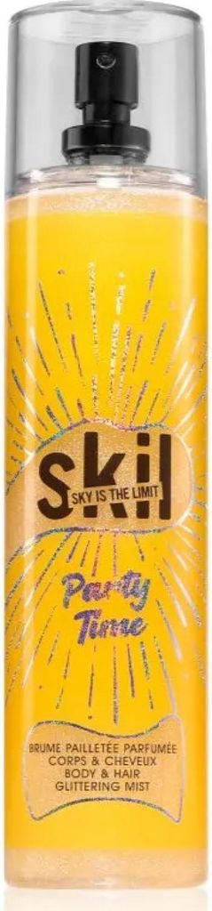 Skil Sequin Party Time Perfume Mist for Women Night Call Collection Musk Vanilla Scent Spray Bottle 250ml - France to Grasse