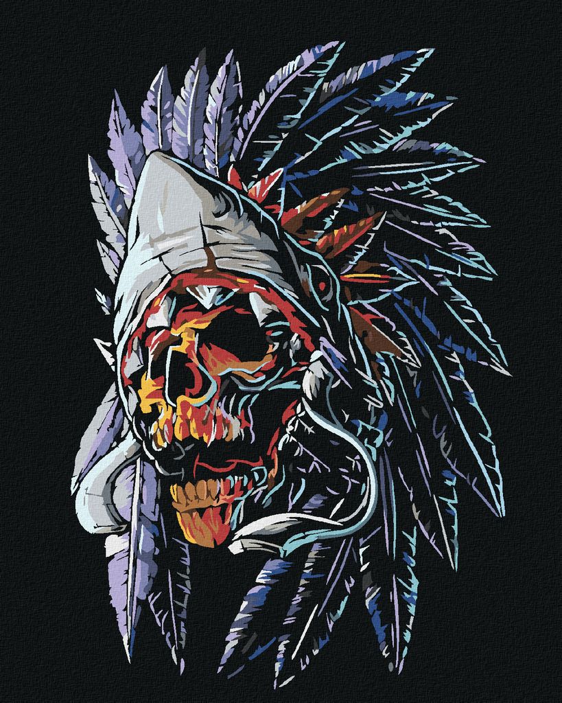 Zuty - Malen nach Zahlen - FÜHRERTOTENKOPF, 40x50 cm, ohne Keilrahmen
