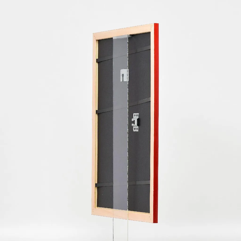 Cornice Legno 25x60 Rosso Lucido Profilo 43 | Design Moderno Casa - 10