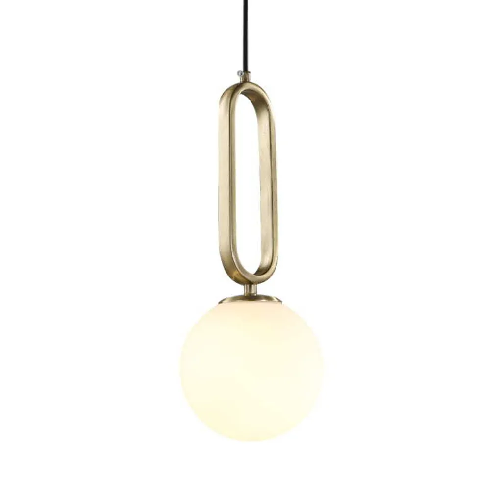 Lampe suspendue Emo sphère laiteuse : finissez-en avec l'éblouissement