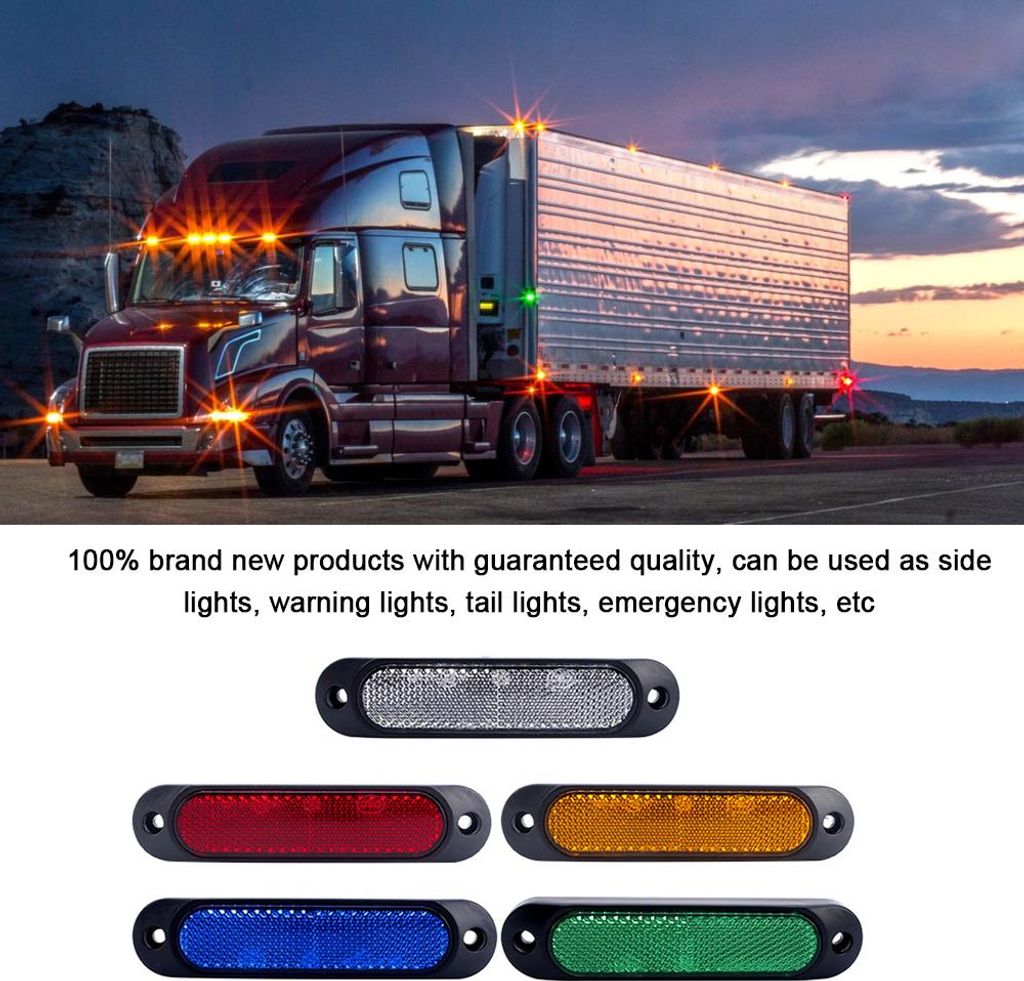 27 LED Seitenmarkierungsleuchte Kontrollleuchte Reflektierendes Warnlicht Wasserdicht für Auto LKW Anhänger Wohnmobil Boot Bus 10-30V