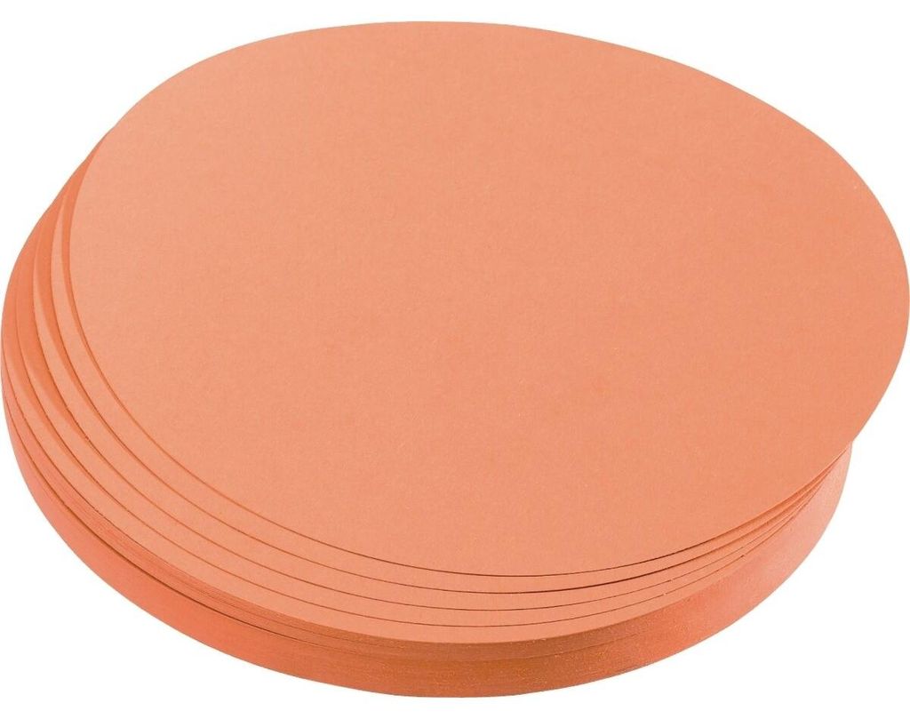 Moderations-Karte Kreis 14cm Orange 500 Stück