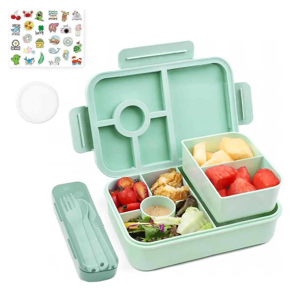 Bento Box Bugucat Verde 1300ml: Il Portapranzo Più Cool dell'Anno