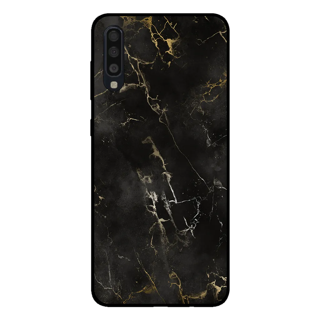 Smartphonica Custodia Samsung A70s Marmo Nero - Protezione TPU Elegante