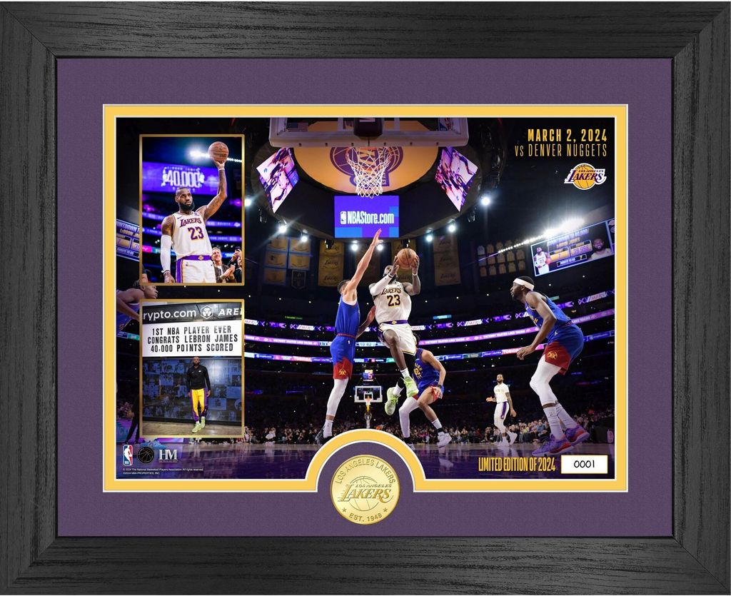 LeBron James CAREER POINTS Los Angeles Lakers Coin Bild