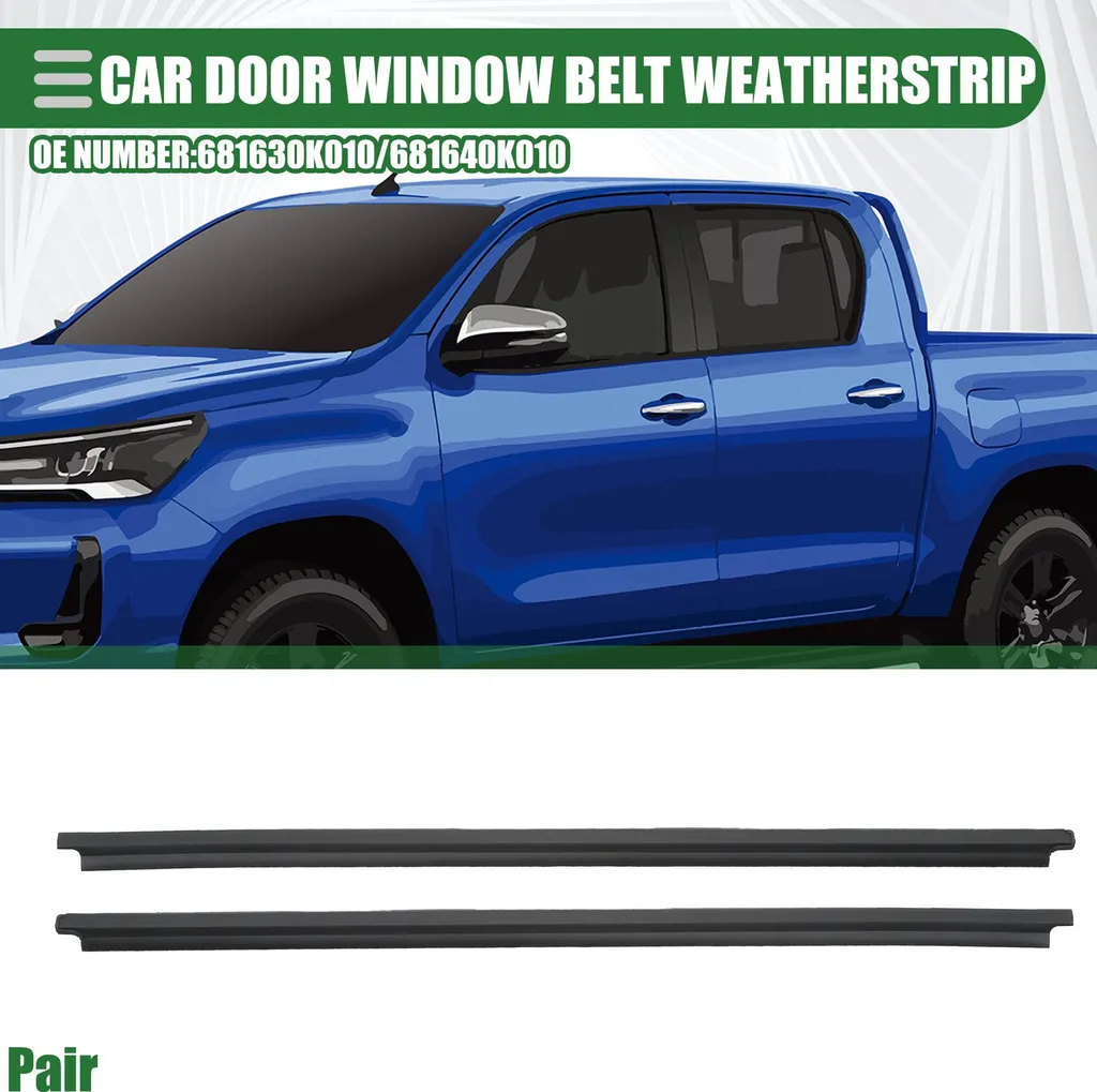 Lèche-vitre Arrière Gauche Droite pour Toyota Hilux 2005-2014, 1 Paire