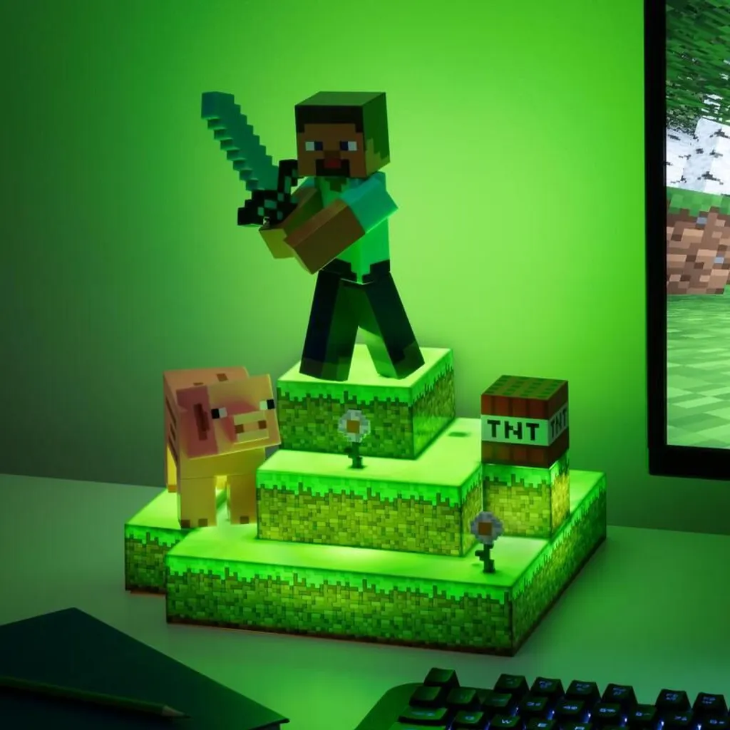 Veilleuse Minecraft Diorama Paladone Éclairage Doux pour Chambre Enfant - 2