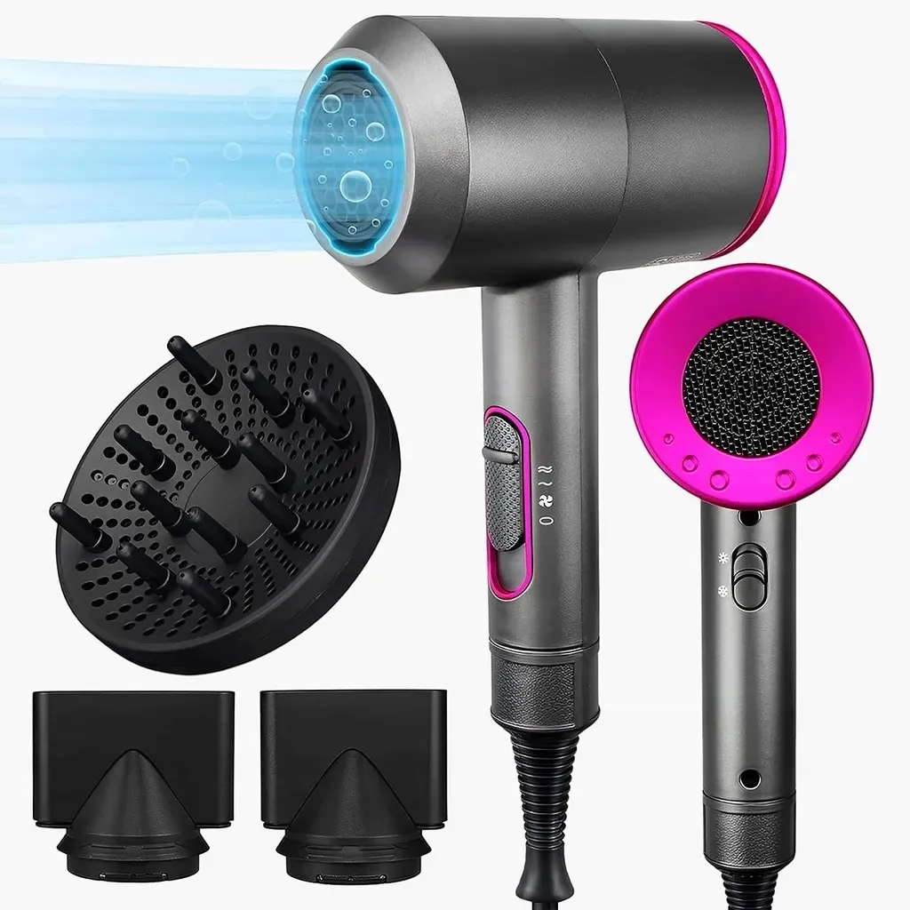 Sèche-cheveux Électrique Anionique ZREE pour Brushing Doux et Soyeux