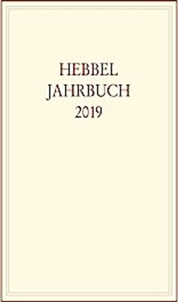 Hebbel-Jahrbuch Band 74 / 2019