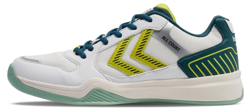 Hummel All Court - white/green/yellow, Größe:46