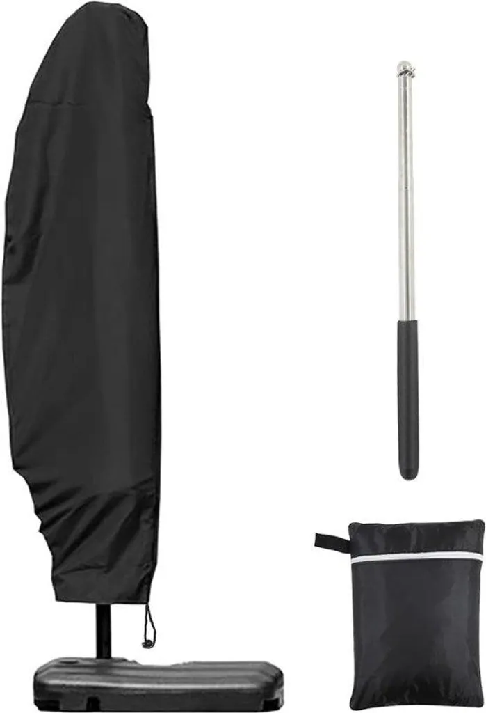 Housse parasol robuste anti-UV 280cm - Matériau durable et mât inclus