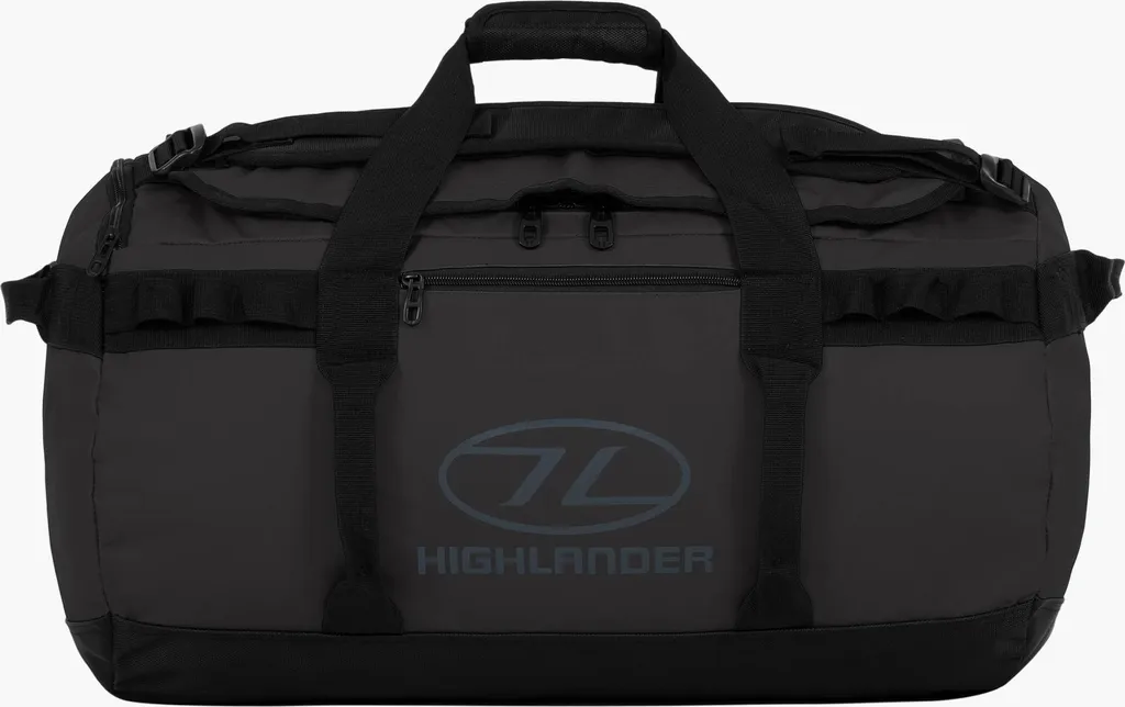 Highlander 65L Sac de marin tempête noir robuste et imperméable cargo