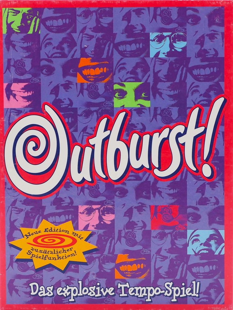 Hasbro Outburst! Brettspiel für 2+ Spieler, explosives Produktbild 