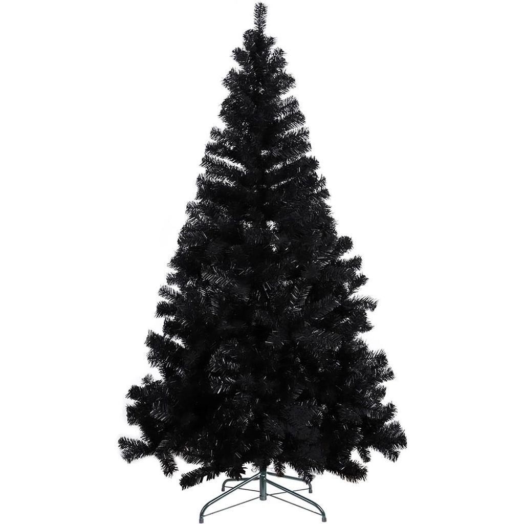 Černý umělý vánoční stromek, 150cm 415 větví Obrázek produktu 