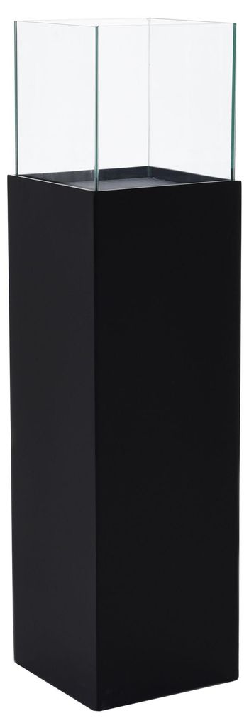 Lanterna CANDELA in composito di alluminio, nera, 25x25x100 Immagine del prodotto 