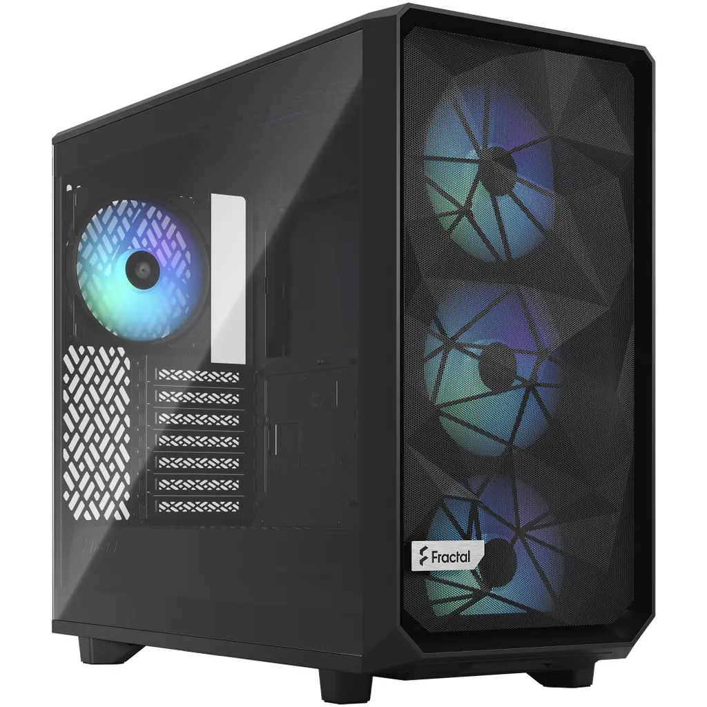 Boîtier E-ATX Meshify 2 Lite RGB Noir avec Flux d'Air Optimisé Fractal