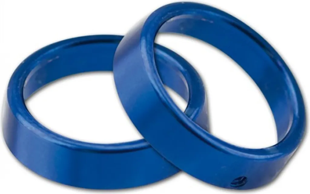 Dettaglio Blu Shark: Anello in Alluminio per Frecce Moto di Design