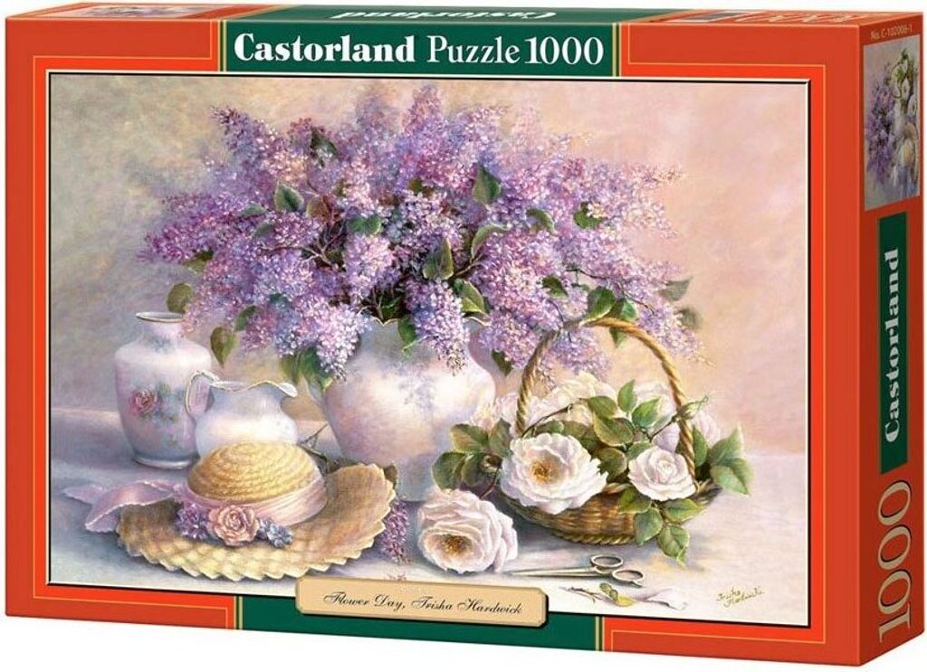 CASTORLAND Puzzle Květiny - Šeříky a růže 1000 dílků Obrázek produktu 