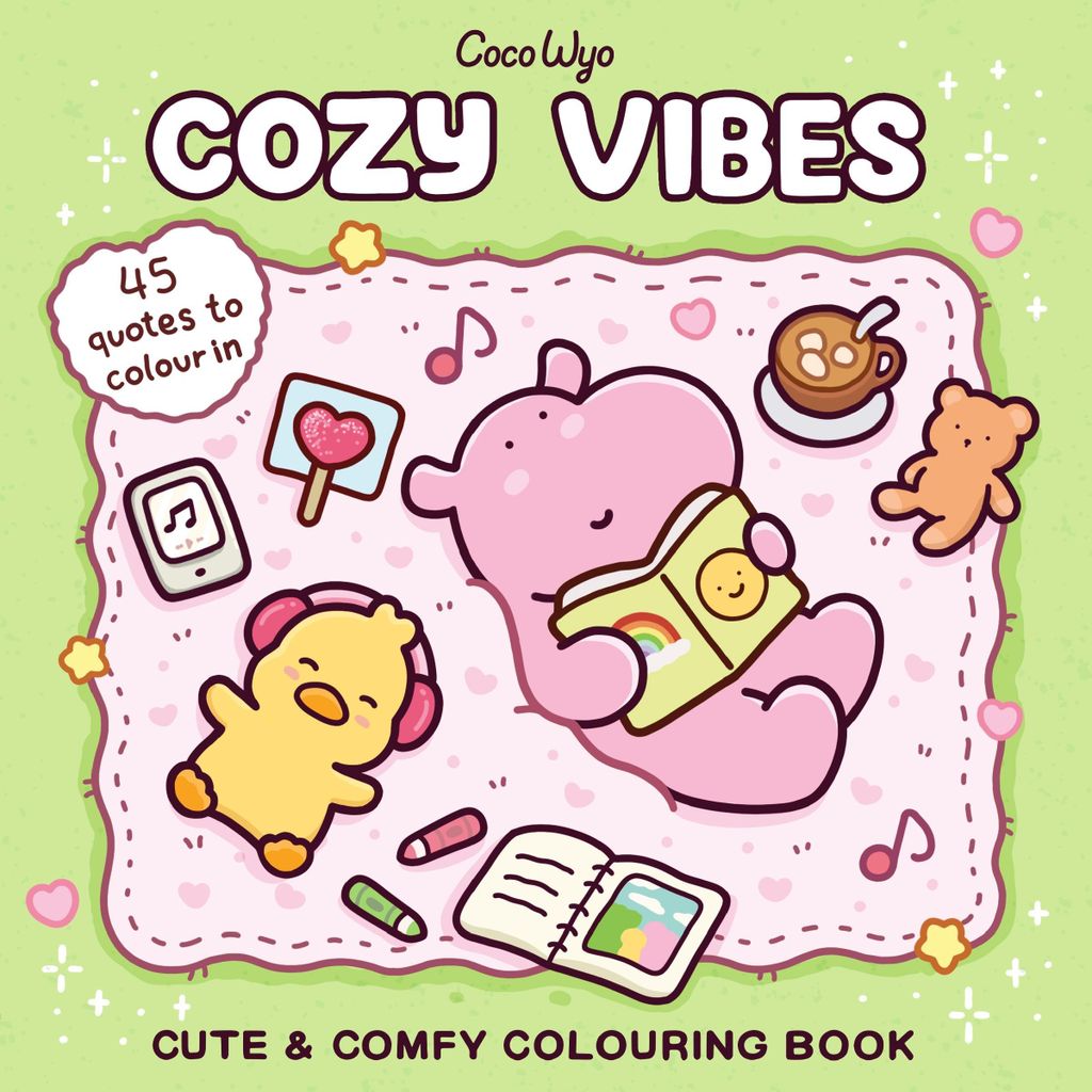 Malbuch Cozy Vibes für Kinder, Tierfreunde & Zitate, 45 Produktbild 