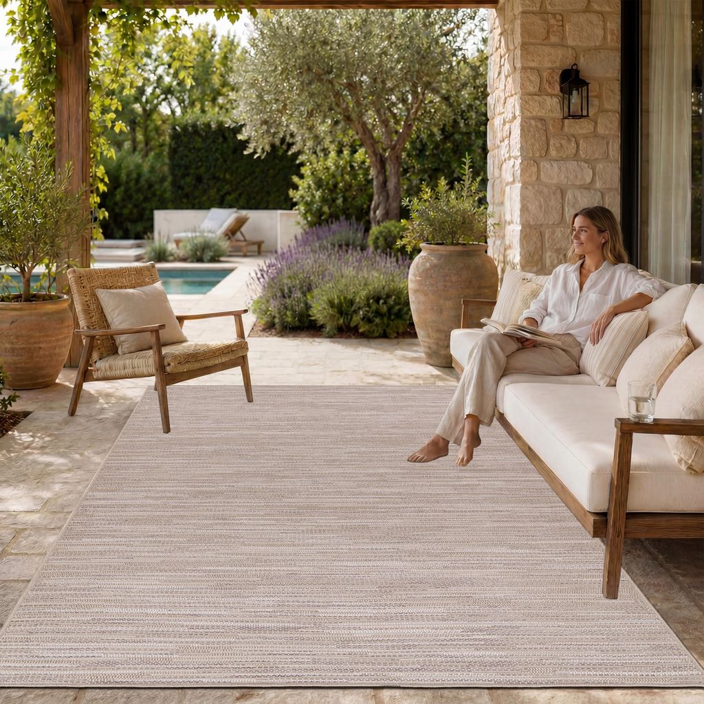 Paco Home Outdoor Teppich Flachgewebe modern Boho Ethno Produktbild 