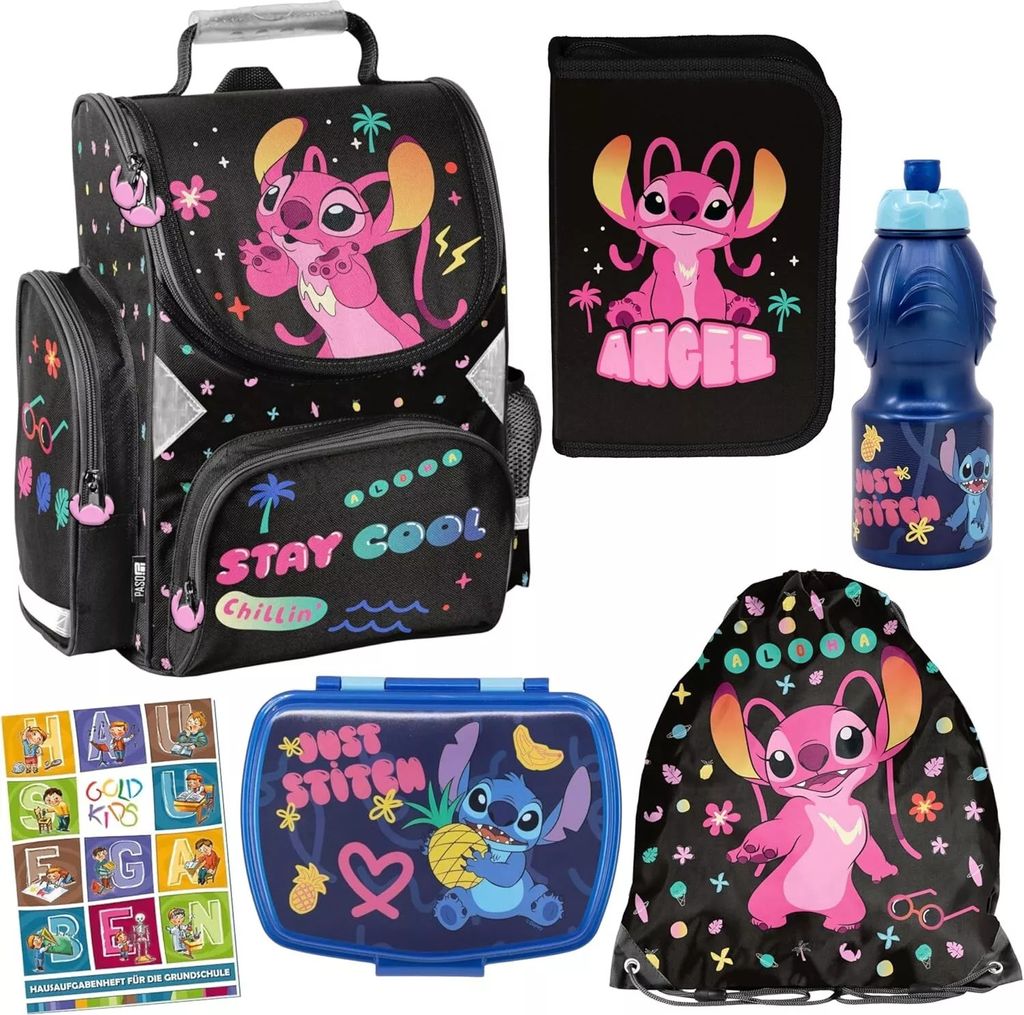 Rucksack für Kinder Schulranzen Lilo und Stitch 1-3 Klasse