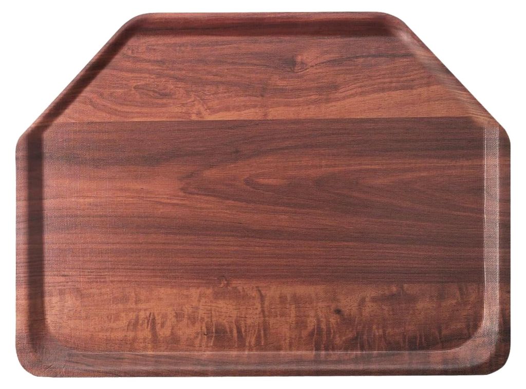 Tablett Trapez, laminiert, rutschfest, 33 cm lang, 47 cm breit