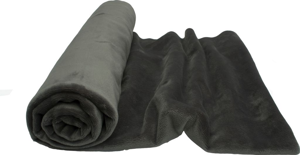 Minky pletenina hladký vzor, tmavosivá 50 x 160 cm Obrázok produktu 