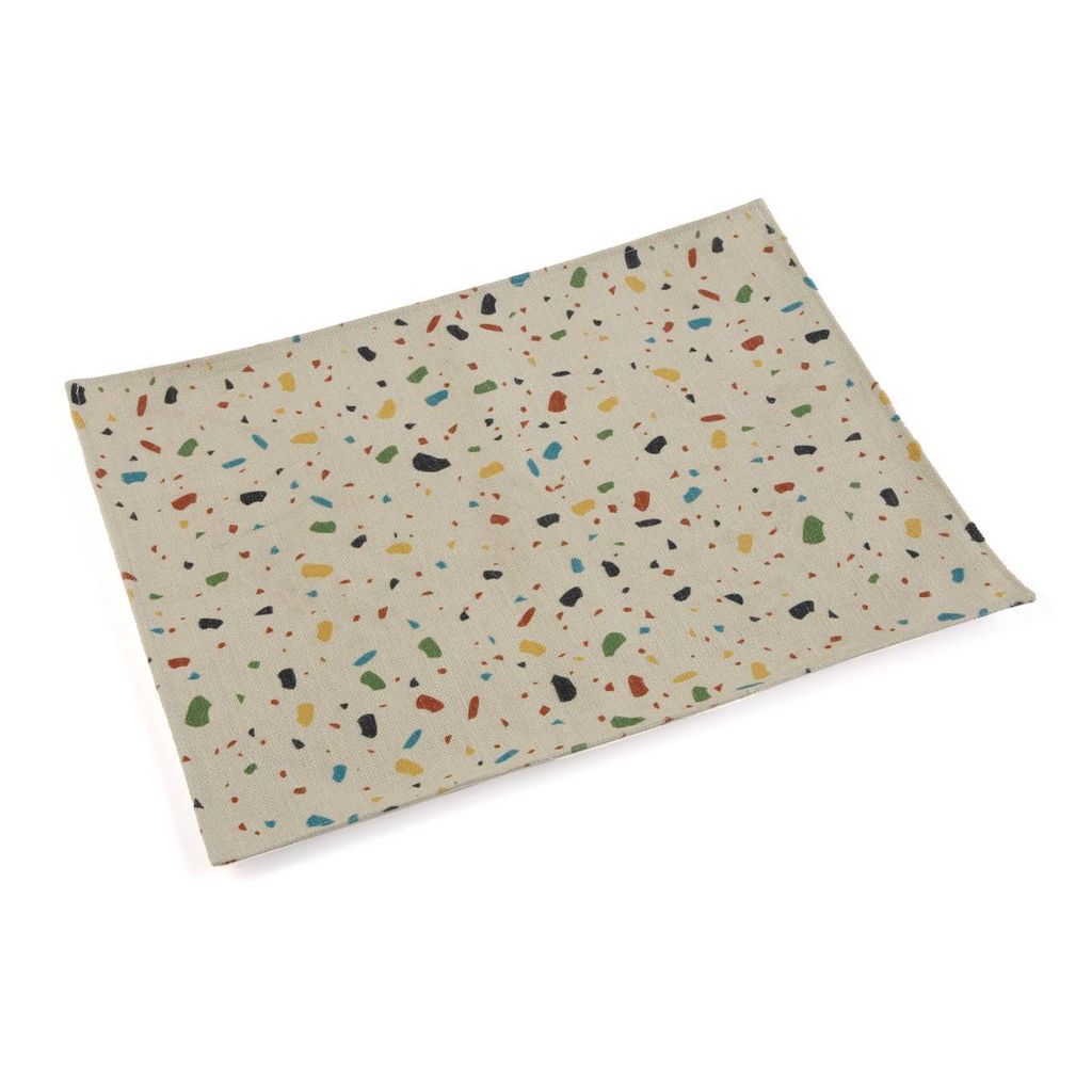 Platzset, Tischset KLECKSE creme bunt 48x36cm Versa WA