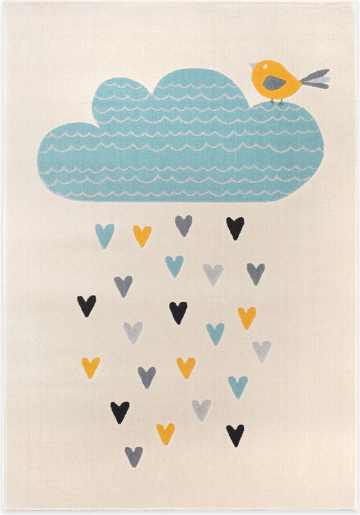 Kinderzimmerteppich rechteckig Wolke (Beige), 120 x 170 cm