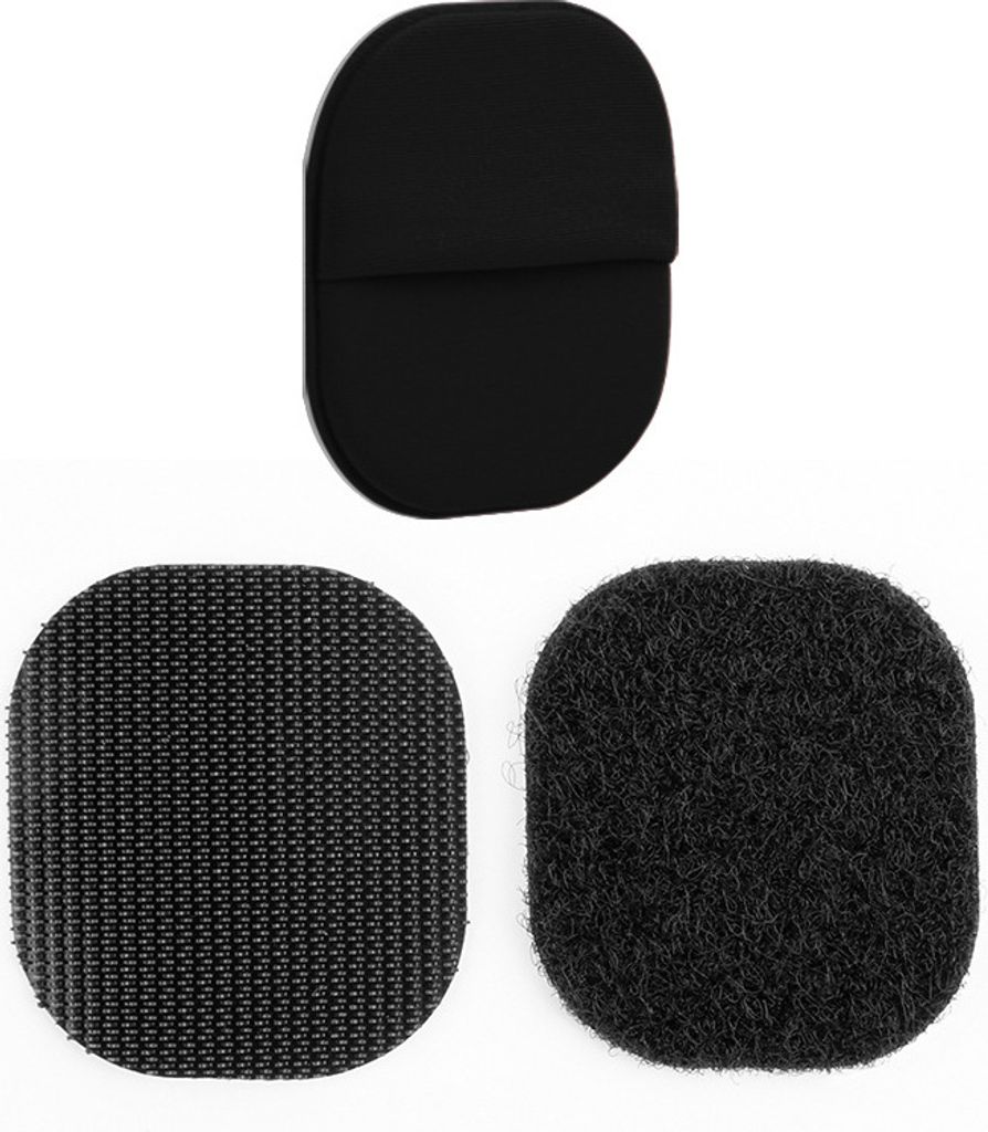 INF AirTag-Halterung mit Klebstoff und Klettverschluss Schwarz