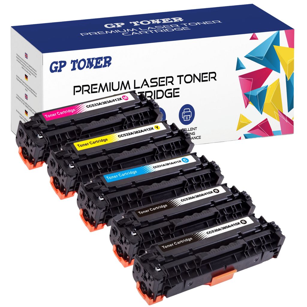 5 Tonery do HP CC530A-533 CP2020 CP2025 CM2320 M476 Pro Zdjęcie produktu 