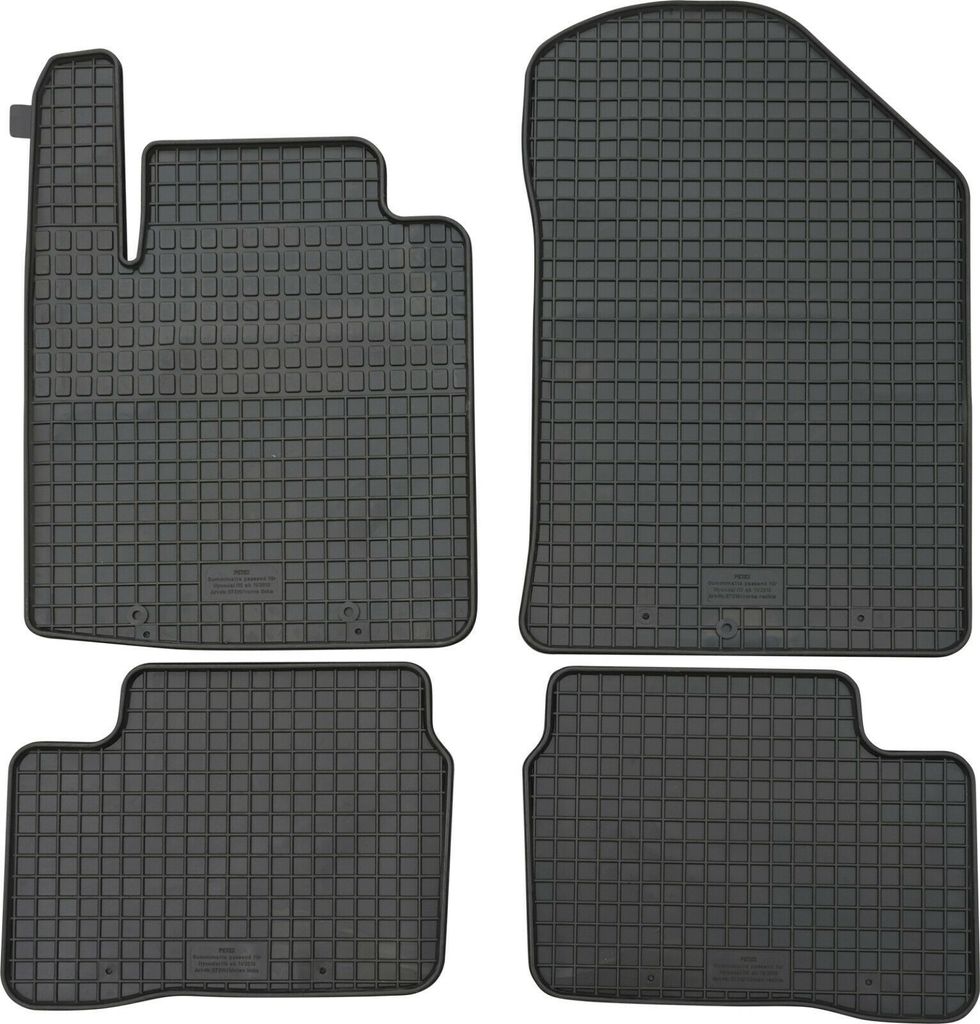 PETEX 29510 Gummimatten für passend für Twingo ab 06/1993-08/2007 Fußmatten schwarz 4-teilig