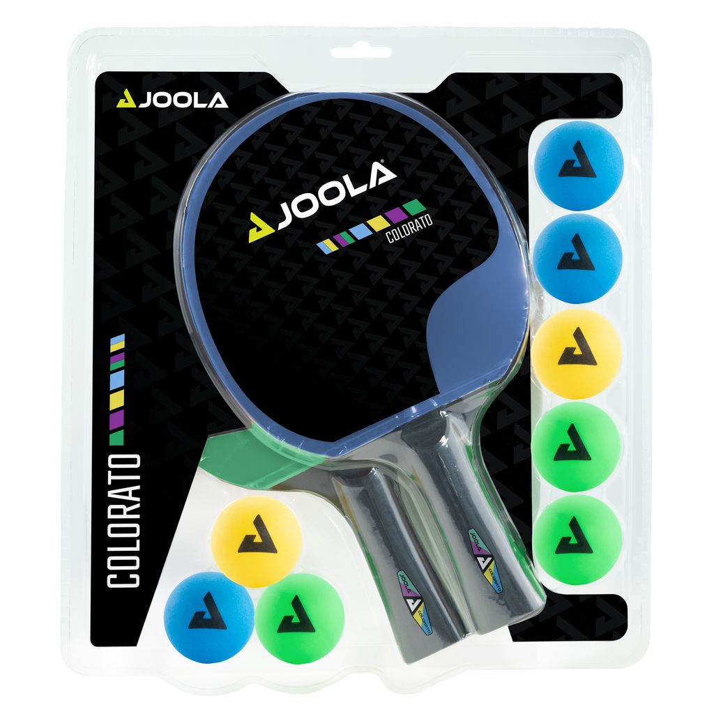 Joola Tischtennis-Set Colorato - 2 Schläger +