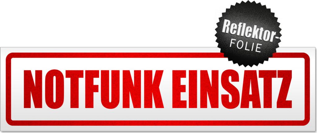 Notfunk Einsatz Magnetschild Schild magnetisch