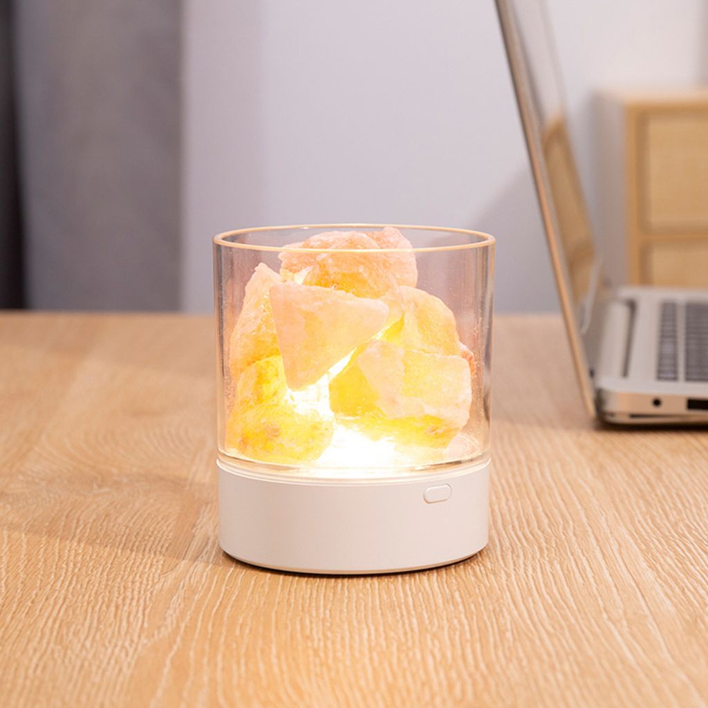 Sůl kámen noční světlo 7 barev LED Rock Crystal Lamp Obrázek produktu 8