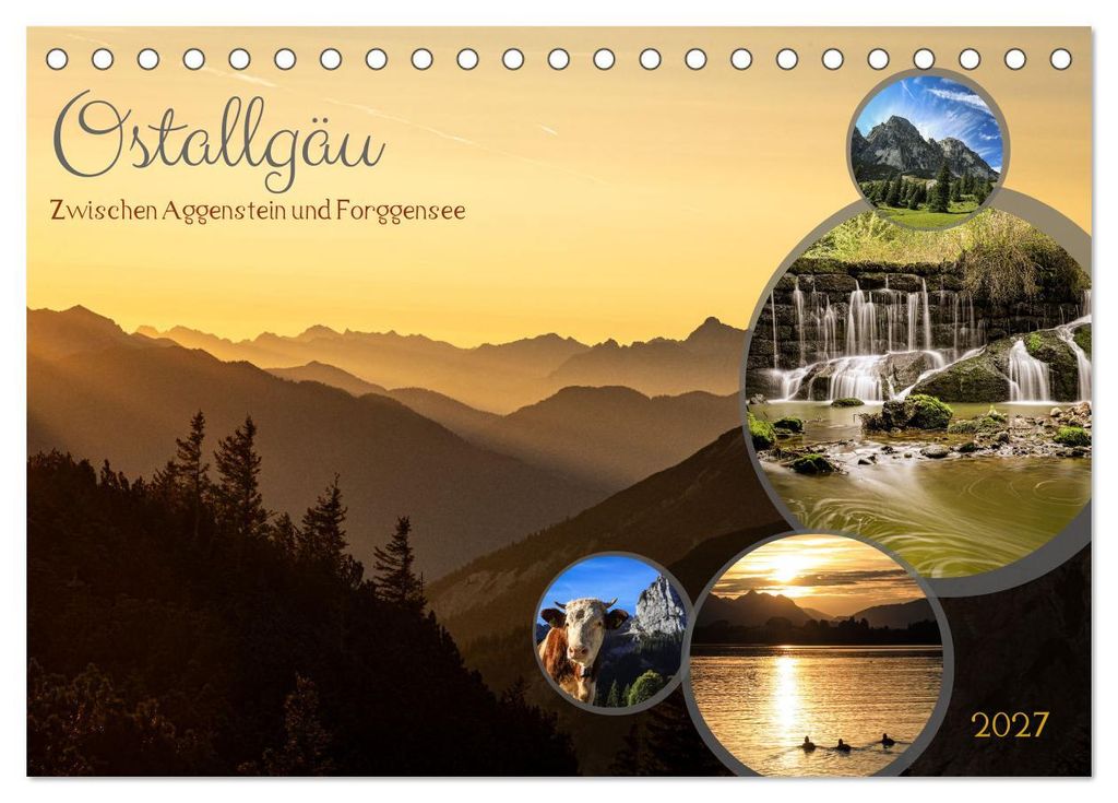 Ostallgäu - Zwischen Aggenstein und Forggensee (Tischkalender 2027 DIN A5 quer), CALVENDO Monatskalender