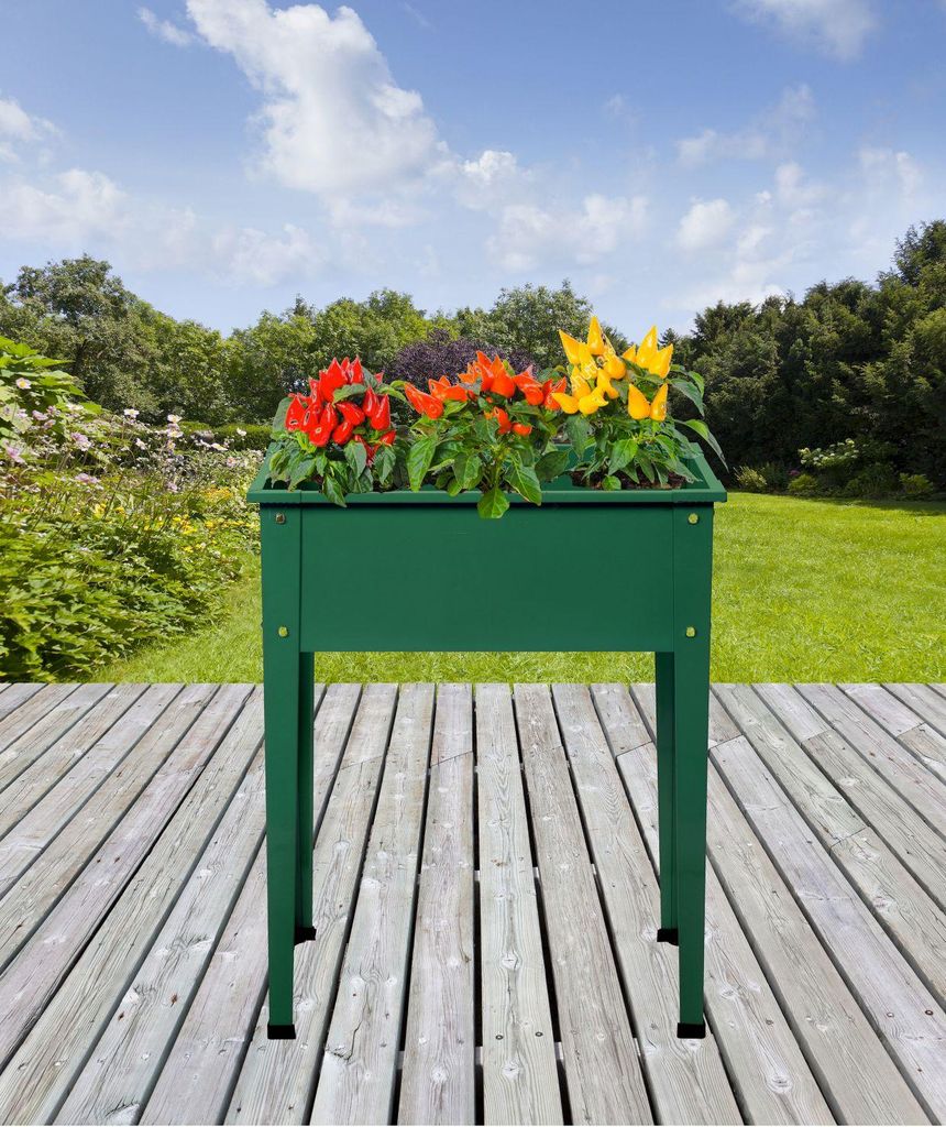 Hochbeet auf Stelzen Gr. 1 60 x 30 x 80 cm grün