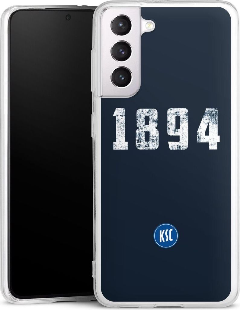 DeinDesign Handyhülle für Samsung Galaxy S21 5G Silikon Hülle Case Smartphone Schutzhülle Bundesliga KSC Karlsruher SC