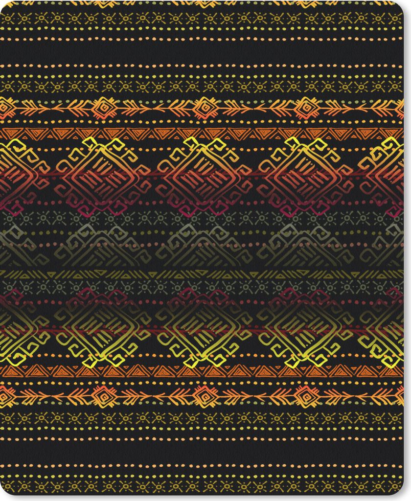 MuchoWow Mauspad Mousepad Afrika - Muster - Abstrakt 19x23 cm - Mousepads - Maus Mat - Pad - Mausunterlage - Mauspads - Spielen