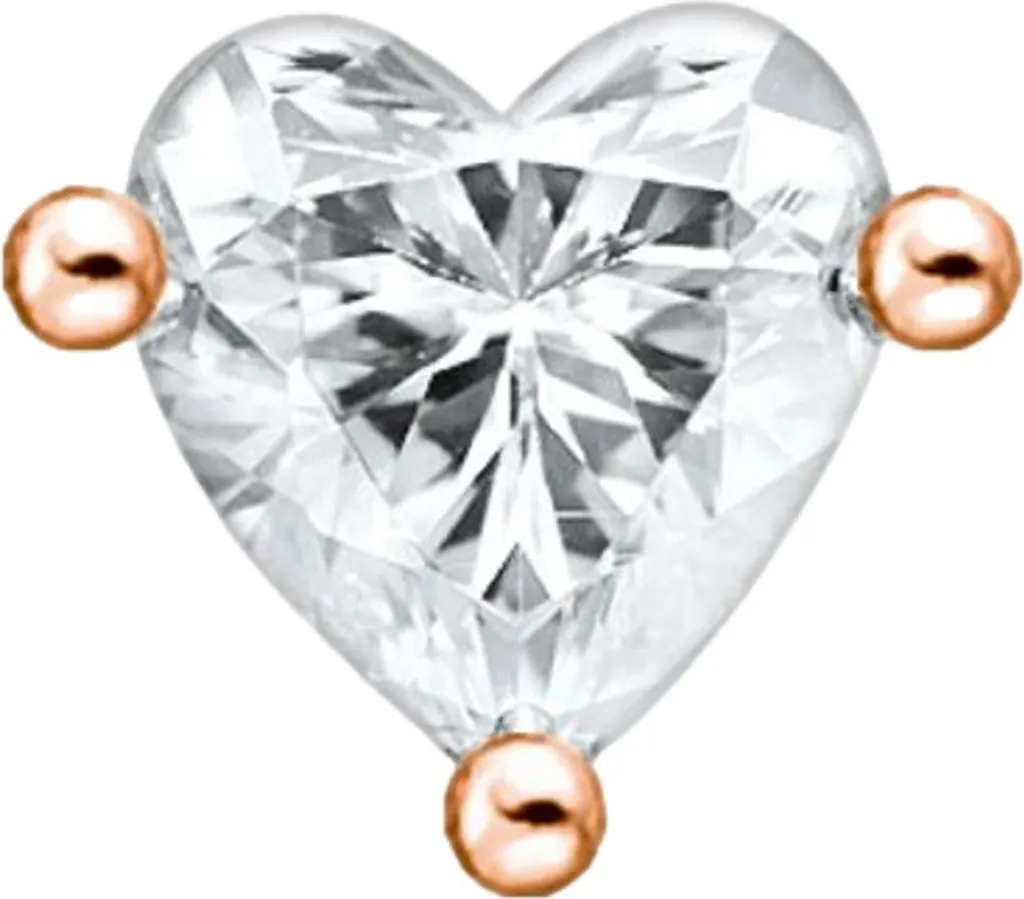 Orecchino Singolo Thomas Sabo H2234-416-14 Cuore Zircone Rosa