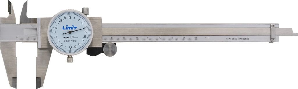 LIMIT Messschieber mit Messuhr 150 x 0,02 mm 52700309
