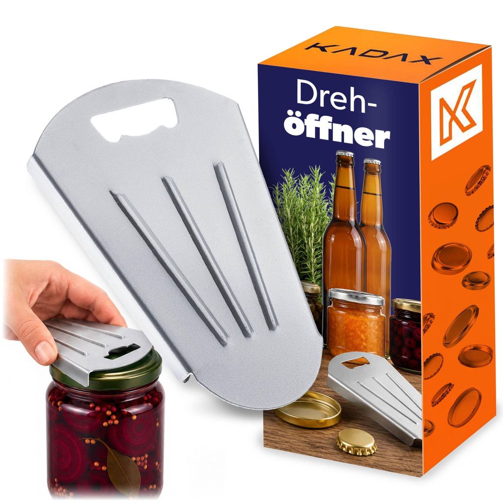 Univerzální otevírač KADAX z nerezové oceli, skleněný Obrázek produktu 