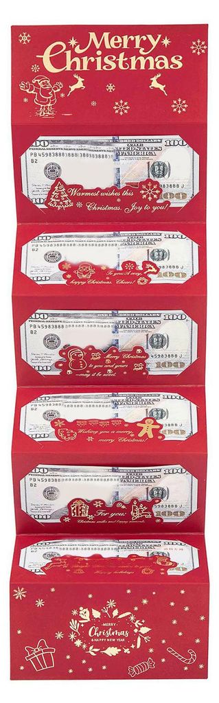 Weihnachtsgeschenkkurkuvert mit 6 Fächern, ideal zum Basteln von Geschenkkarten und zum Gestalten von Weihnachtsgeschenken für Kinder, Jugendlich...