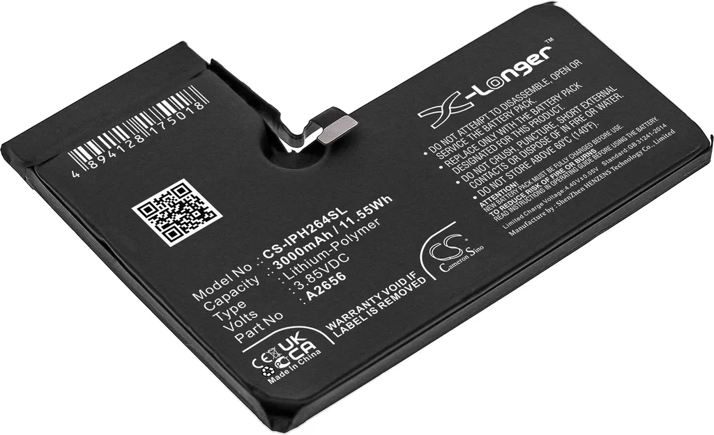 Batterie iPhone 13 Pro compatible Apple A2640 A2656 haute capacité TECHTEK