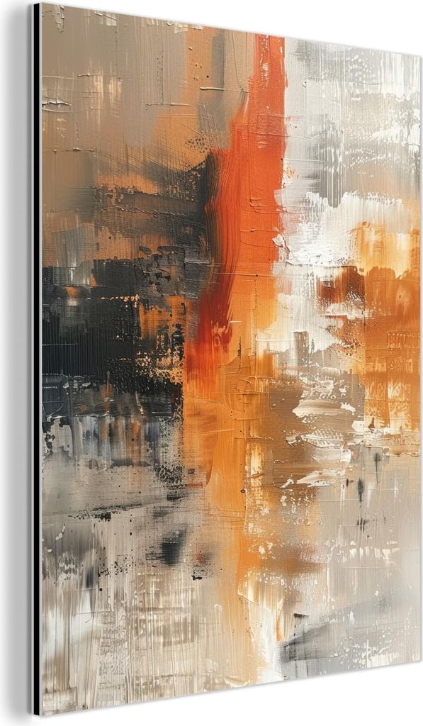 MuchoWow Wanddekoration Metall Metallbild Wandkunst 90x120 cm Farbe - Muster - Modern - Kunst MuchoWow Aluminium Gemälde - Industrial