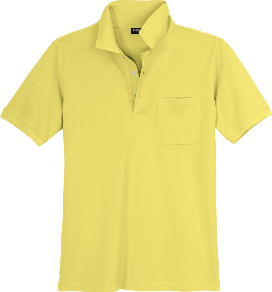 Redfield Übergrößen Poloshirt hellgelb