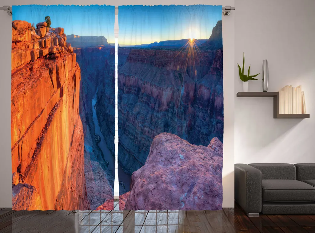Rideau 280x225 cm pour Cacher le Vis-à-vis avec Style Rustique Chic