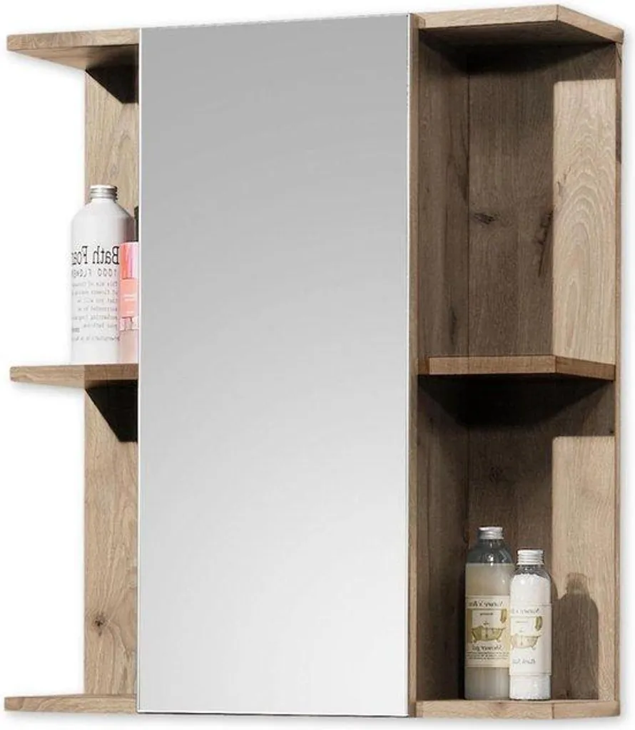 Armoire de toilette suspendue pour salle de bain 60x71cm Chêne Vert