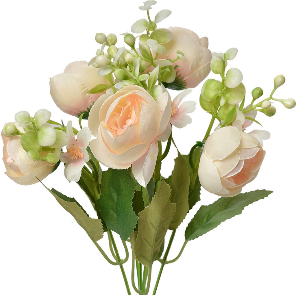 Clayre & Eef Kunstblume 33 cm Orange Kunststoff Produktbild 